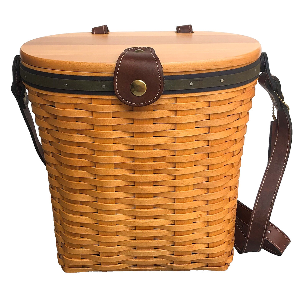Longaberger Country Estates 2000 Large Saddlebrook Basket Purse Handbag w Strap